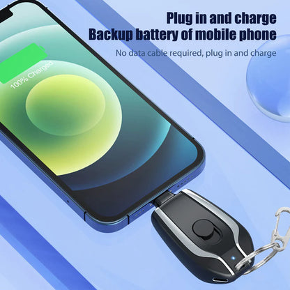 PORTABLE KEYCHAIN FAST CHARGING POWER BANK