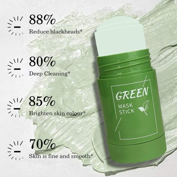 Green Mask Stick Black Head Stick Mask Remover Moisturizes Oil Control 100% Original