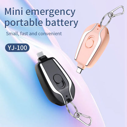 PORTABLE KEYCHAIN FAST CHARGING POWER BANK